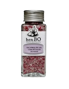 Escamas de Sal con pétalos de Rosas